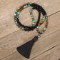 African Turquoise Yoga Mala