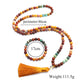 Agate African Turquoise Yoga Mala Beads-Mantrapiece