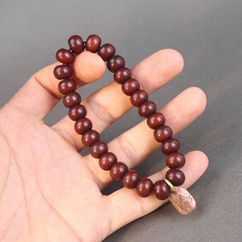 Aged Earthly Brown Bodhi Root Beads