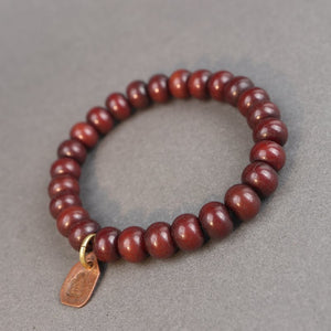 Aged Earthly Brown Bodhi Root Beads