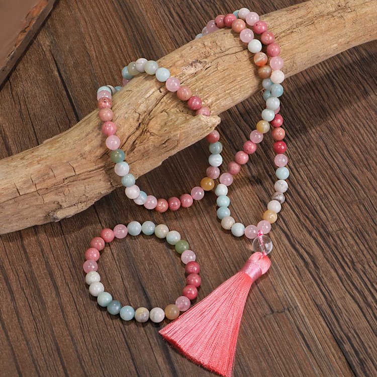 Amazonite Mala Necklace-Mantrapiece