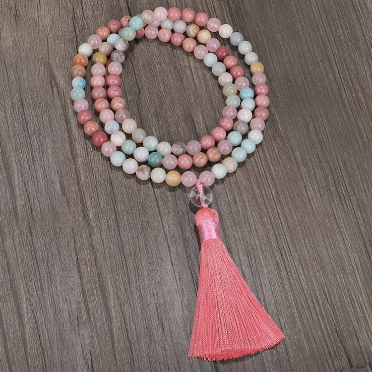 Amazonite Mala Necklace-Mantrapiece