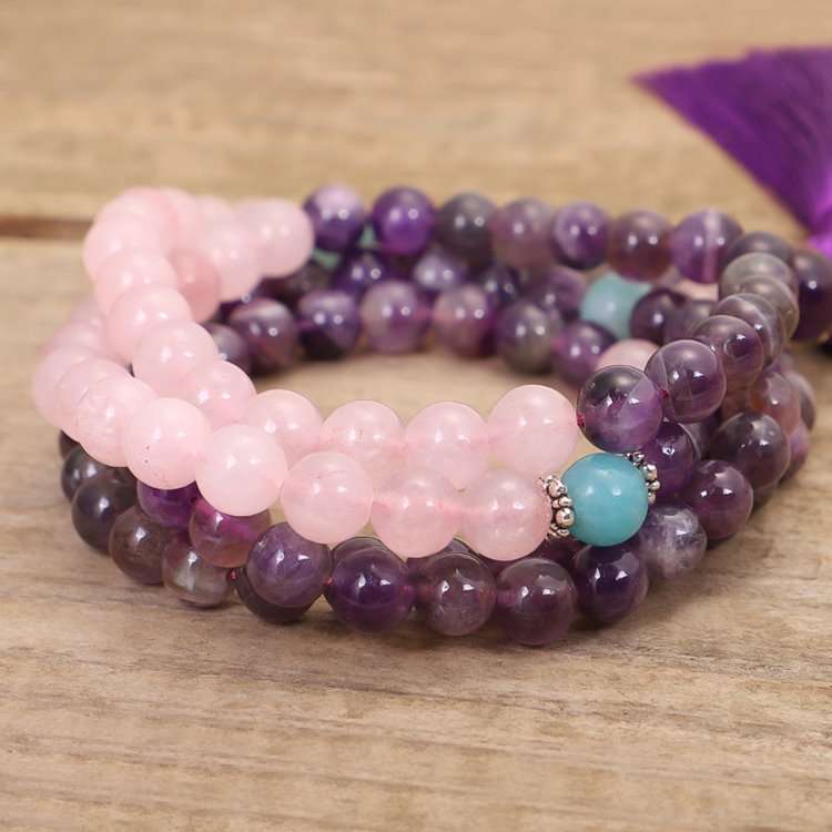 Amethyst Yoga Meditation Beads