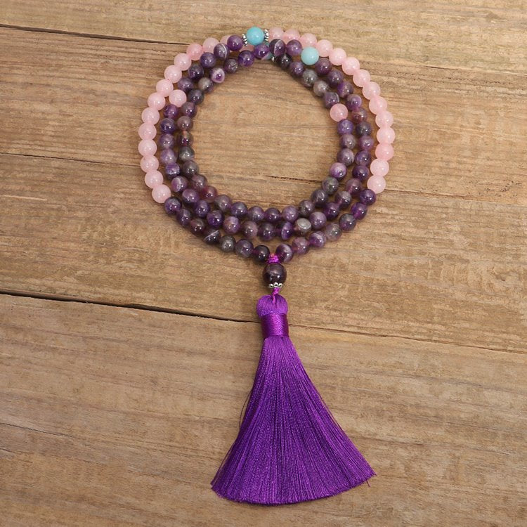 Amethyst Yoga Meditation Beads