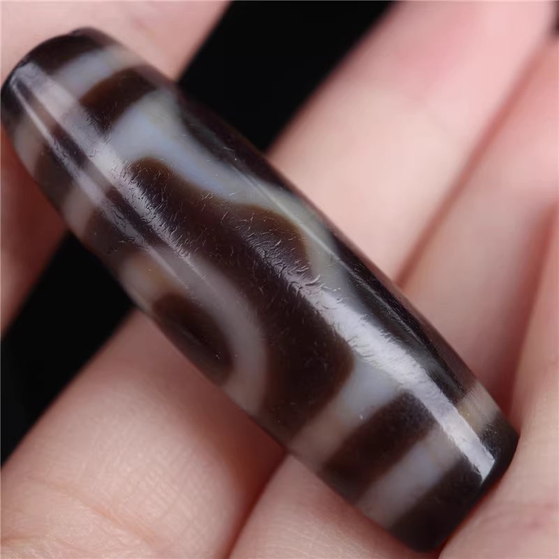 Ancient Tibetan Talisman 3 Eye Dzi Bead