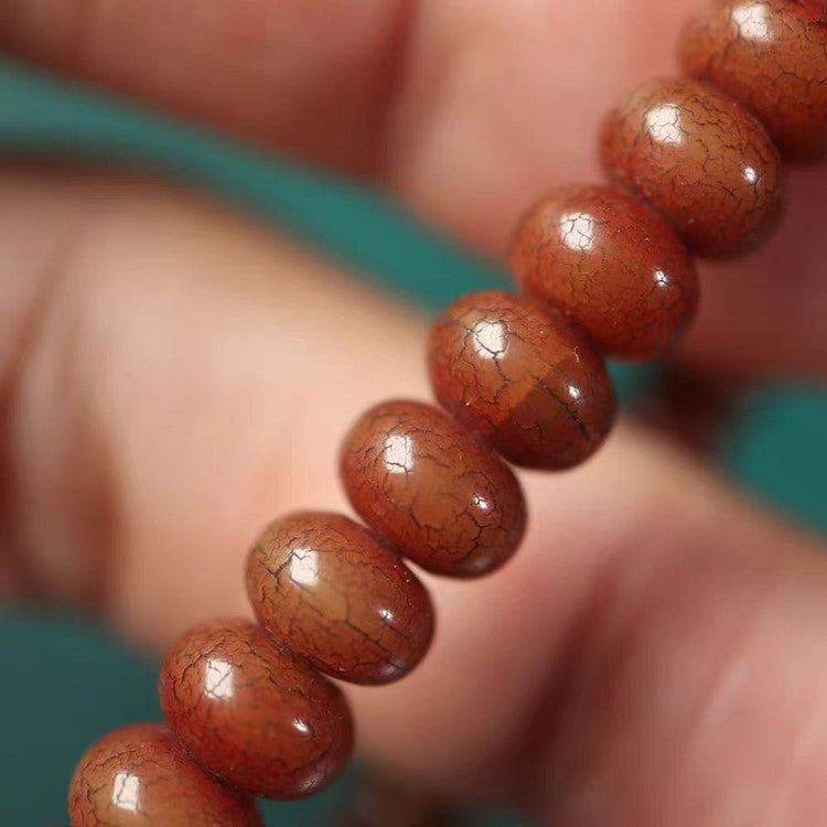 Antique Tibetan Mala Beads: Old Tibetan Bodhi Root - Mantrapiece.com