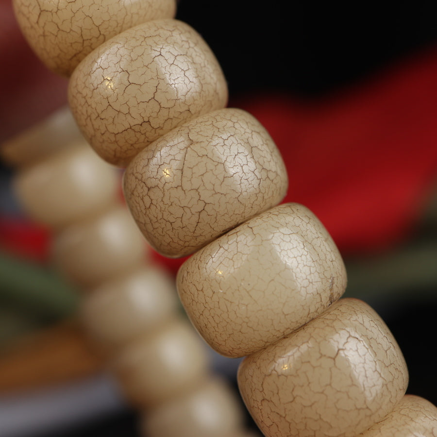 Antique Bodhi Root Tibetan Wrist Mala