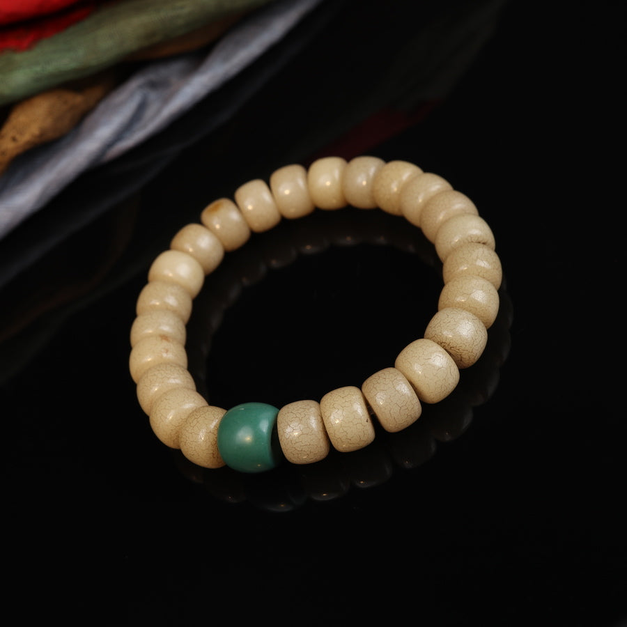 Antique Bodhi Root Tibetan Wrist Mala