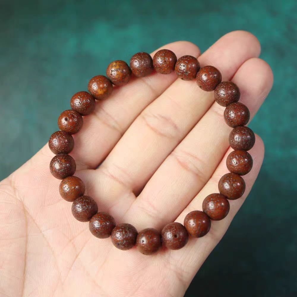 Antique Old Tibetan Star Moon Bodhi Seed Wrist Mala-Mantrapiece