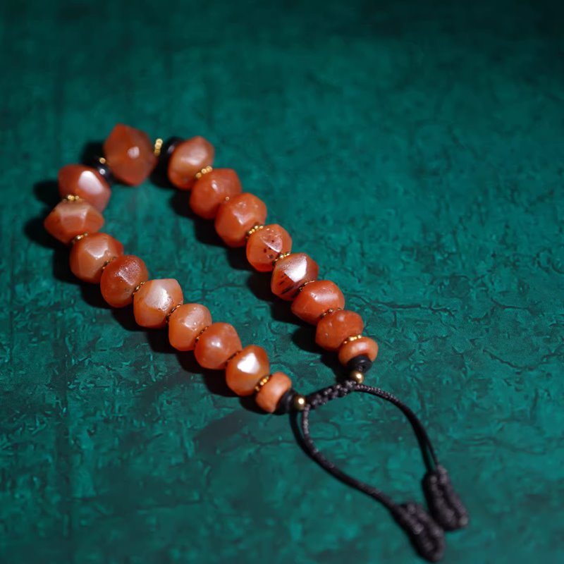 Antique Tibetan Agate Mala Bracelet