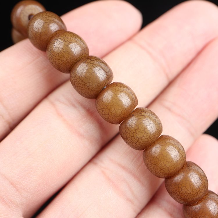 Antique Tibetan Bodhi Root Mala Beads for Men