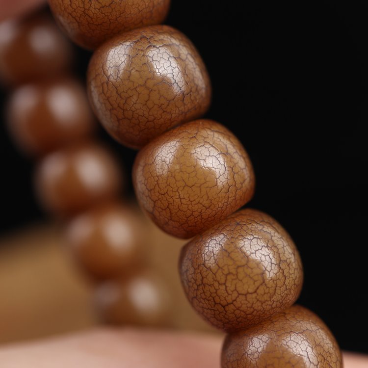 Antique Tibetan Bodhi Root Mala Beads for Men