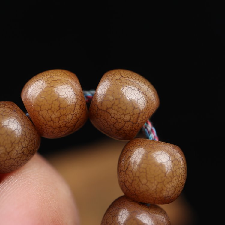 Antique Tibetan Bodhi Root Mala Beads for Men