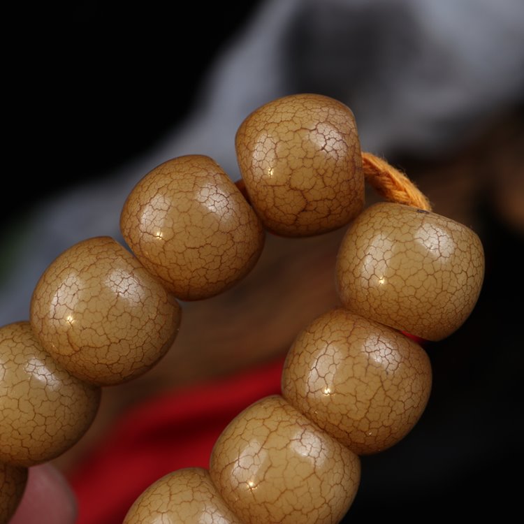 Antique Tibetan Bodhi Root Wrist Mala for Men