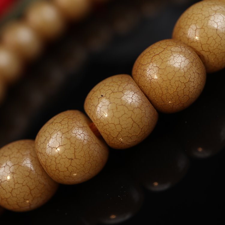 Antique Tibetan Bodhi Root Wrist Mala for Men