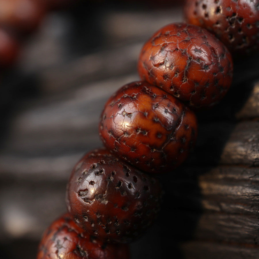 Antique Tibetan Lotus Mala Handmade