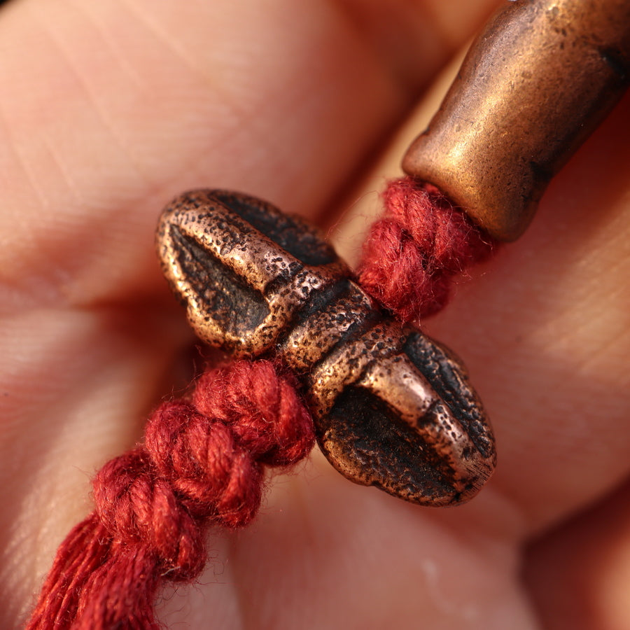 Antique Tibetan Lotus Mala Handmade