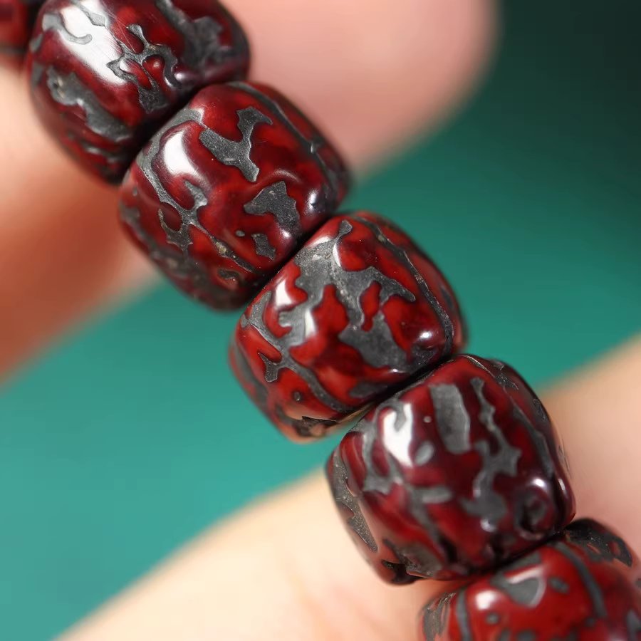 Antique Tibetan Old Rudraksha Mala