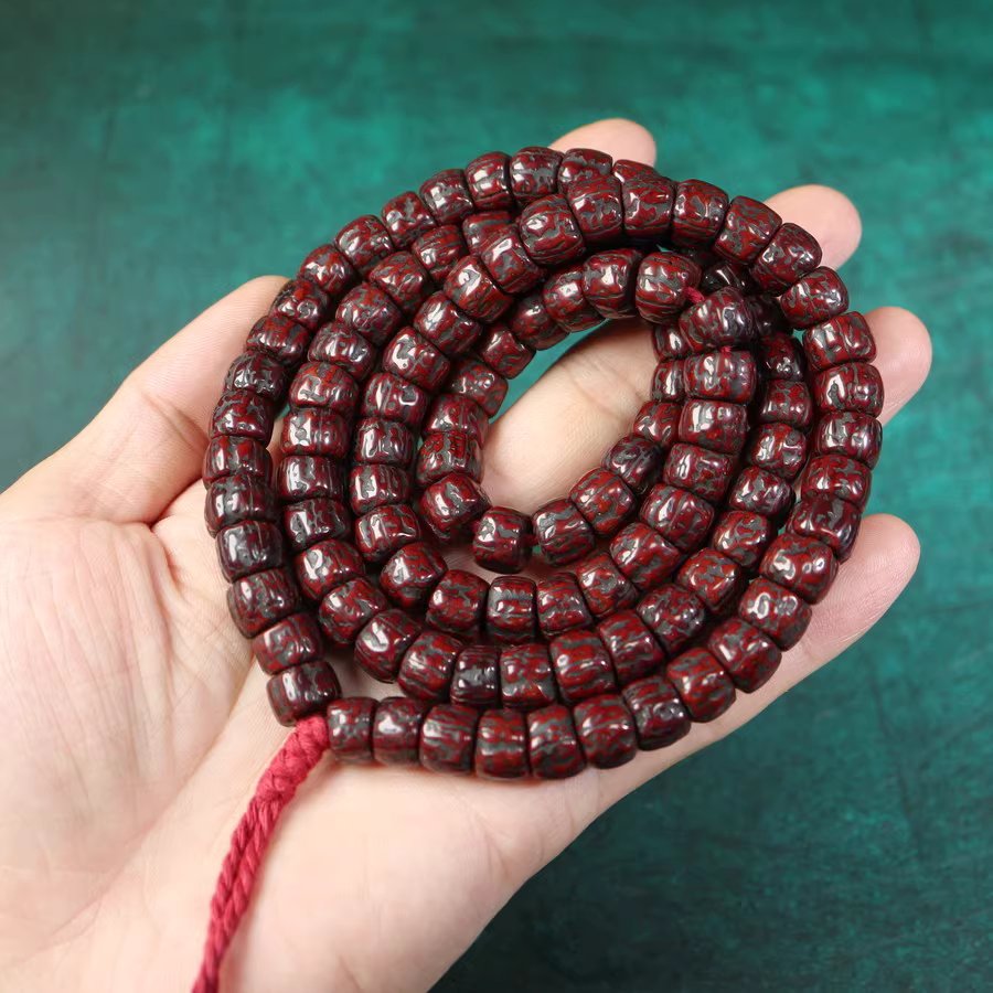 Vintage Tibetan Old Rudraksha Mala