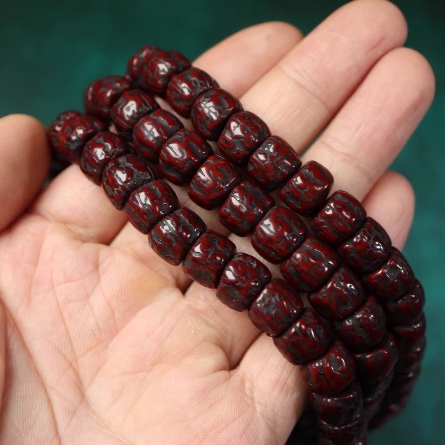 Antique Tibetan Old Rudraksha Mala