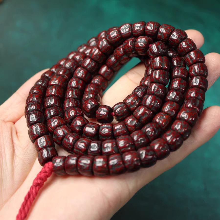 Vintage Tibetan Old Rudraksha Mala