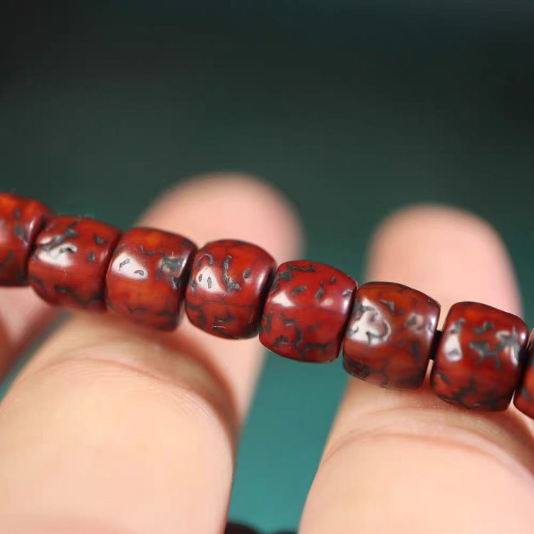 Antique Tibetan Old Rudraksha Wrist Mala