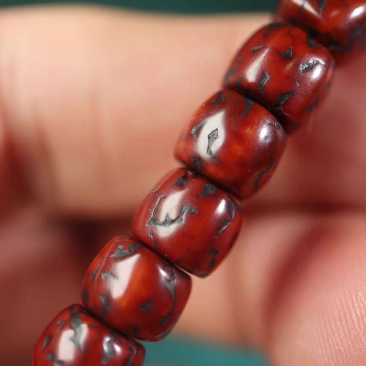 Antique Tibetan Old Rudraksha Wrist Mala