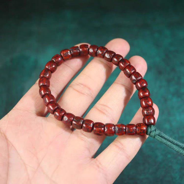 Antique Tibetan Old Rudraksha Wrist Mala