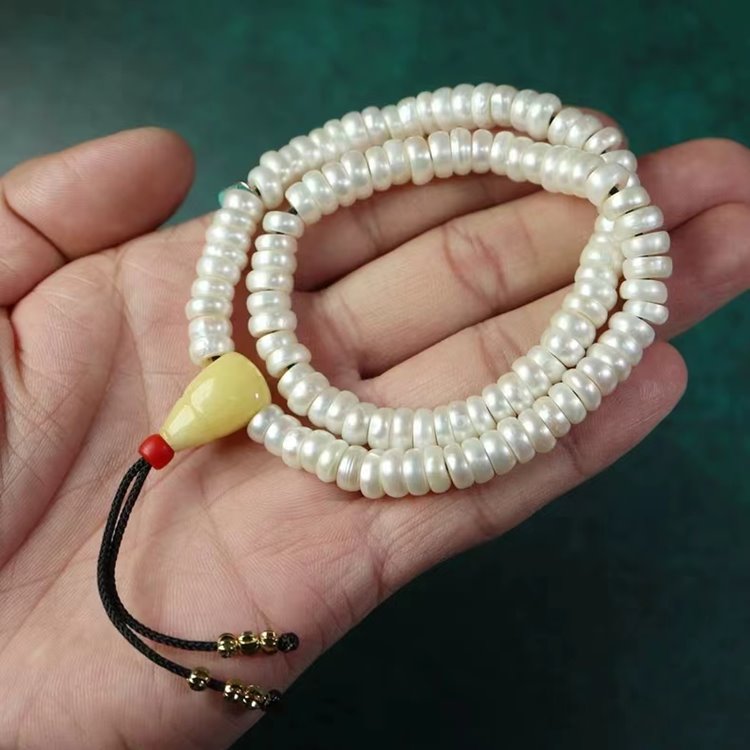 Antique Tibetan Pearl Mala