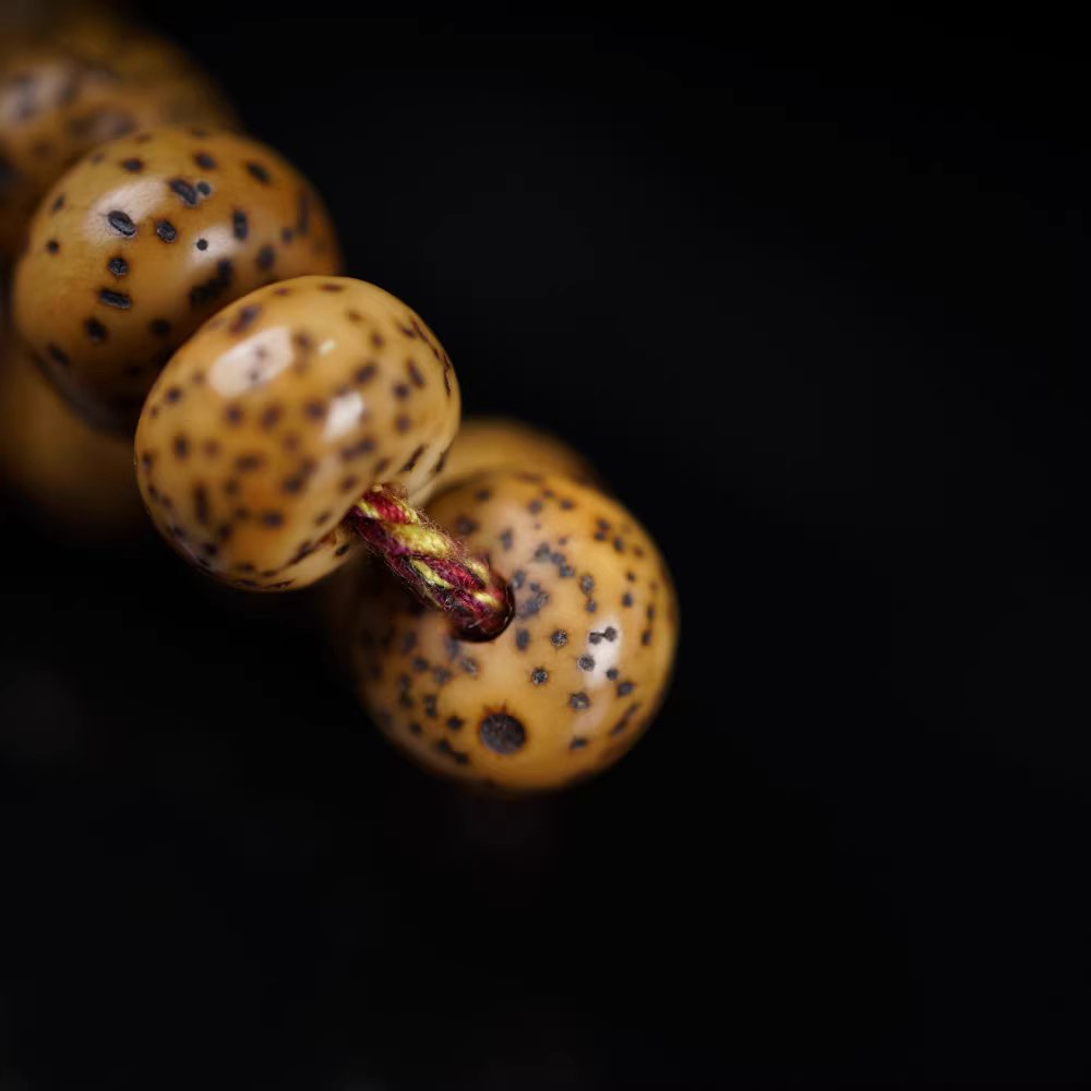 Antique Tibetan Red Lotus Seed Mala