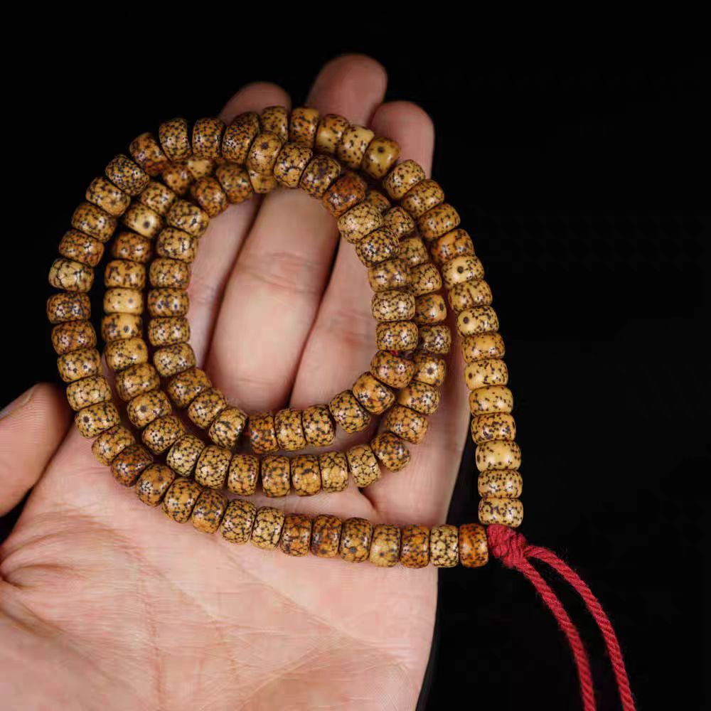 Antique Tibetan Red Lotus Seed Mala