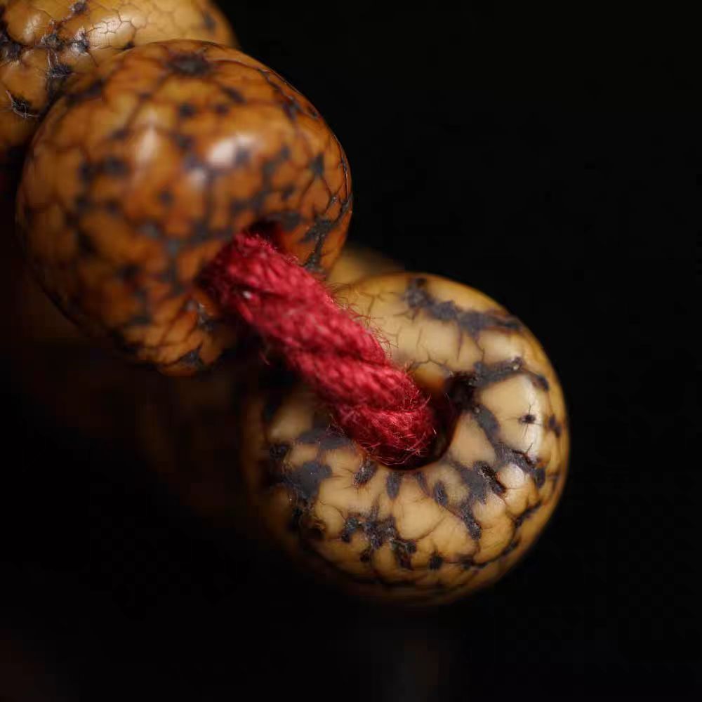 Antique Tibetan Red Lotus Seed Mala