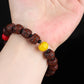 Antique Tibetan Rudraksha Agate Wrist Mala