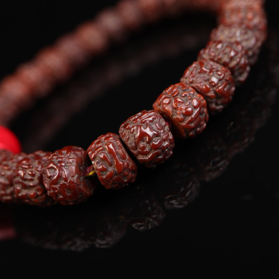 Antique Tibetan Rudraksha Wrist Mala