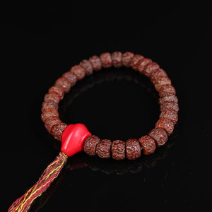 Antique Tibetan Rudraksha Wrist Mala