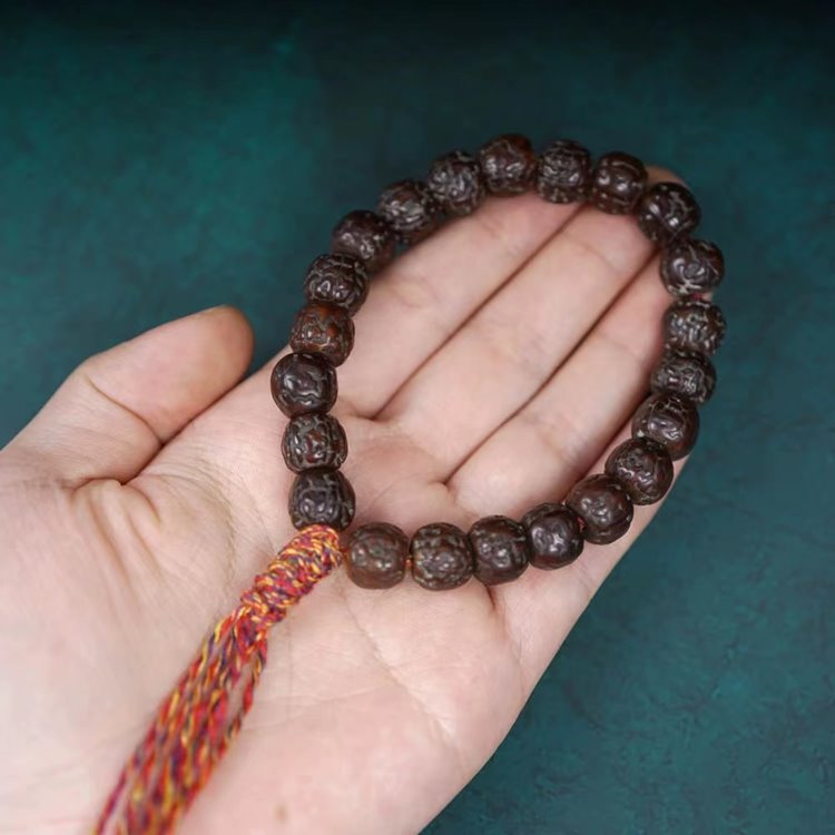 Vintage Tibetan Small Rudraksha Mala Bracelet