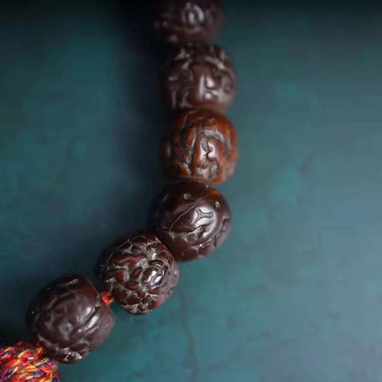 Vintage Tibetan Small Rudraksha Mala Bracelet