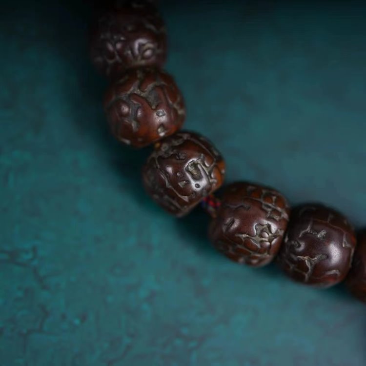 Vintage Tibetan Small Rudraksha Mala Bracelet