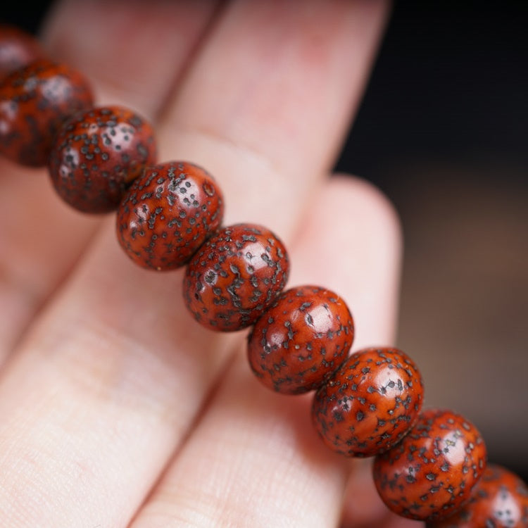 Antique Tibetan Star Moon Bodhi Seed Japa Mala