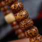 Antique Tibetan Star Moon Bodhi Seed Wrist Mala