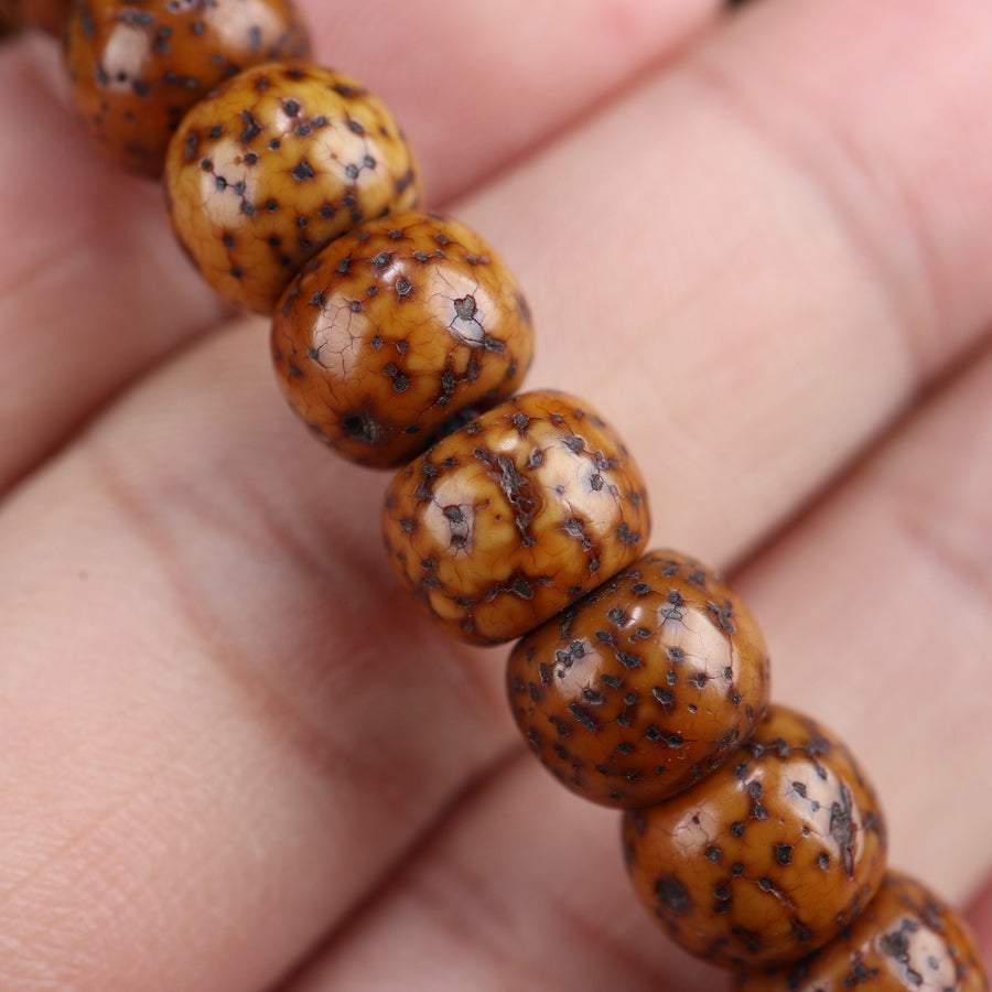 Antique Tibetan Style Star Moon Bodhi Seed Mala