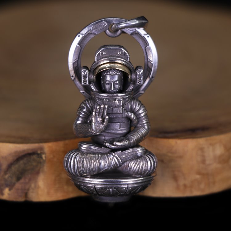 Astronaut in Meditation Pendant