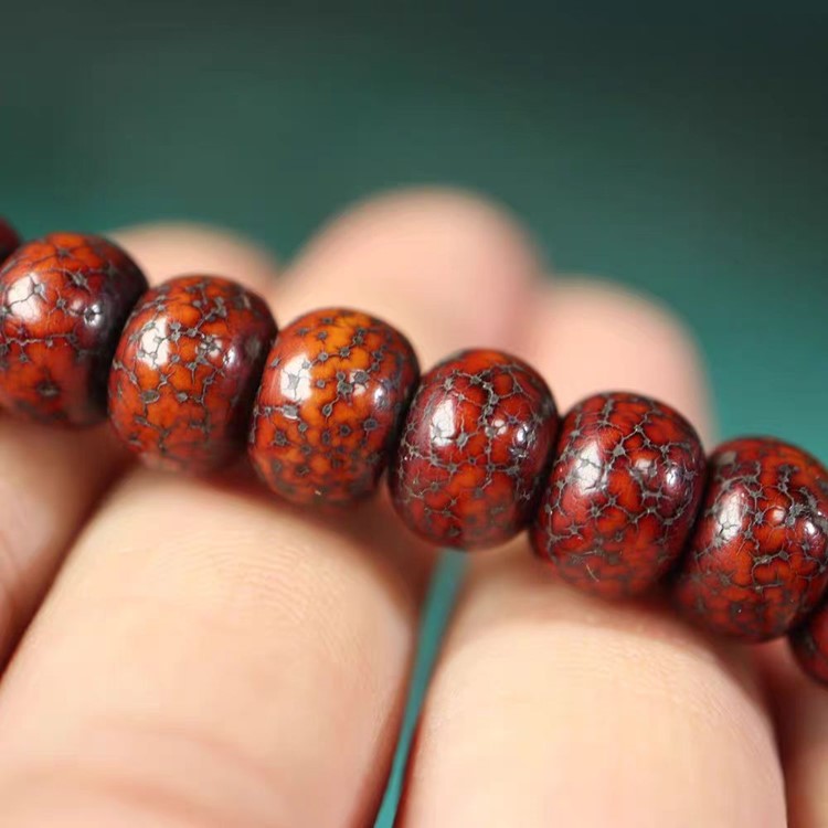 Authentic Antique Tibetan Star Moon Bodhi Seed Mala