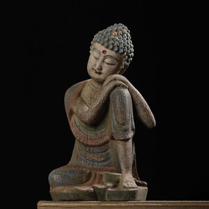 Distressed Reclining Buddha Statue