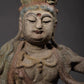 Distressed Royal Ease Quan Yin Wood Statue