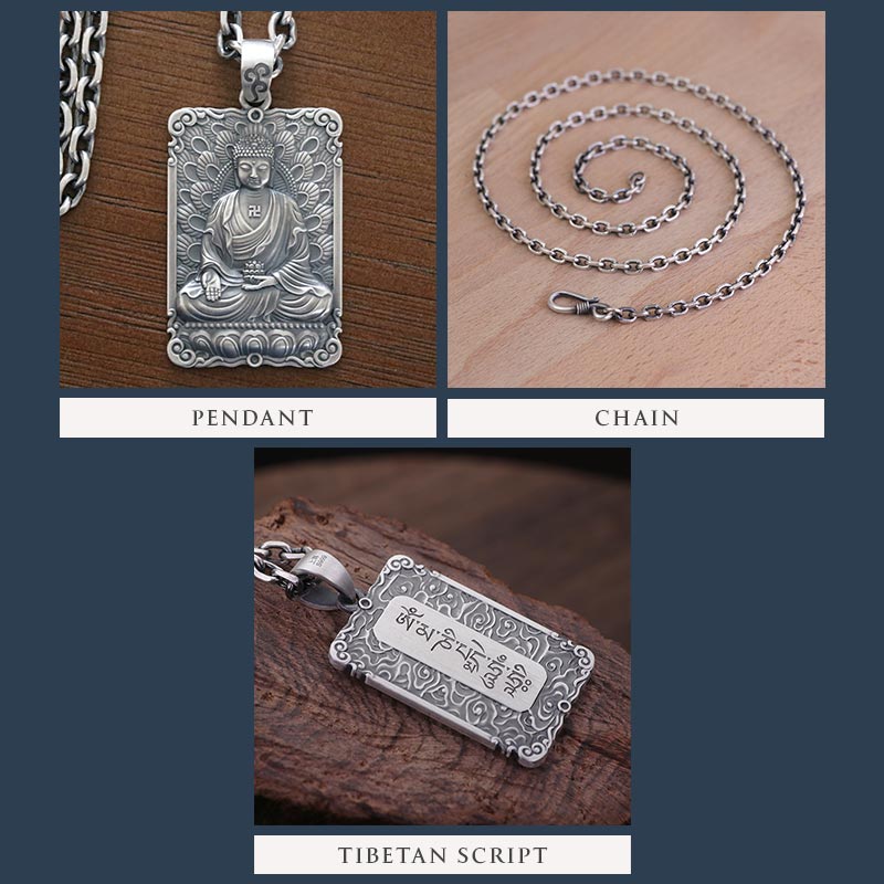 Framed Charity Amitabha Buddha Pendant
