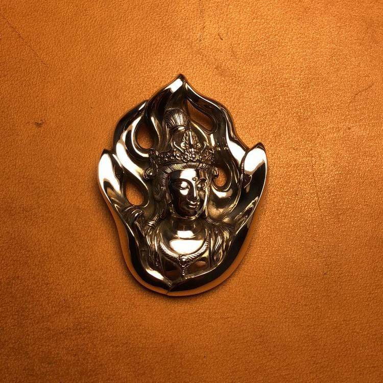 Big Flaming Guanyin Pendant