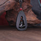 Black Jade Buddha Pendant