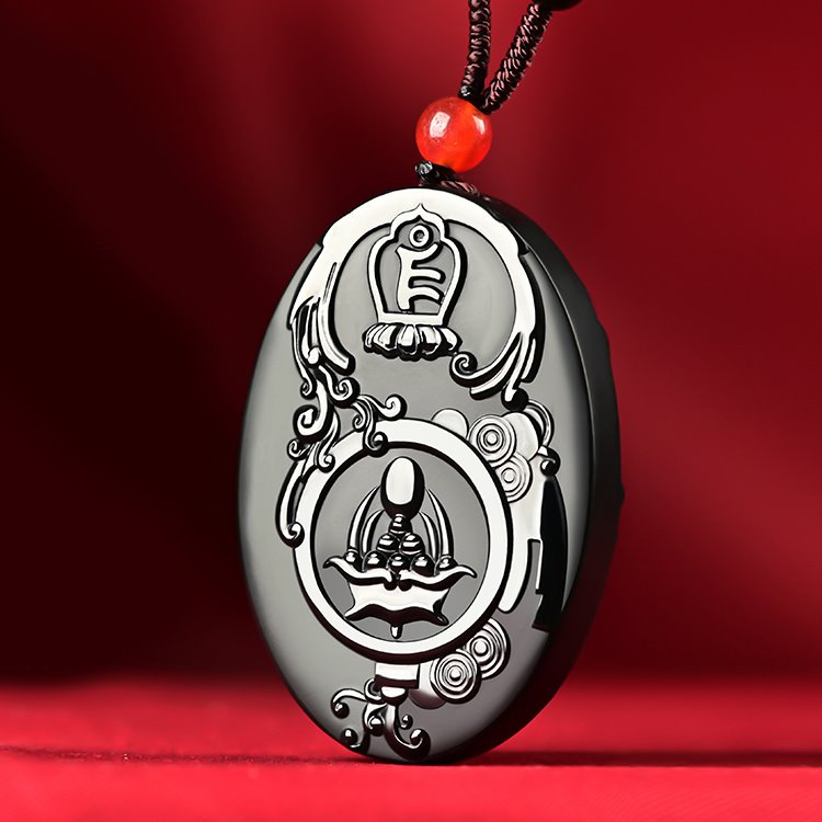 Black Jade Mahakala Pendant