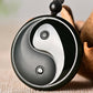 Black Jade Yin Yang Pendant Necklace